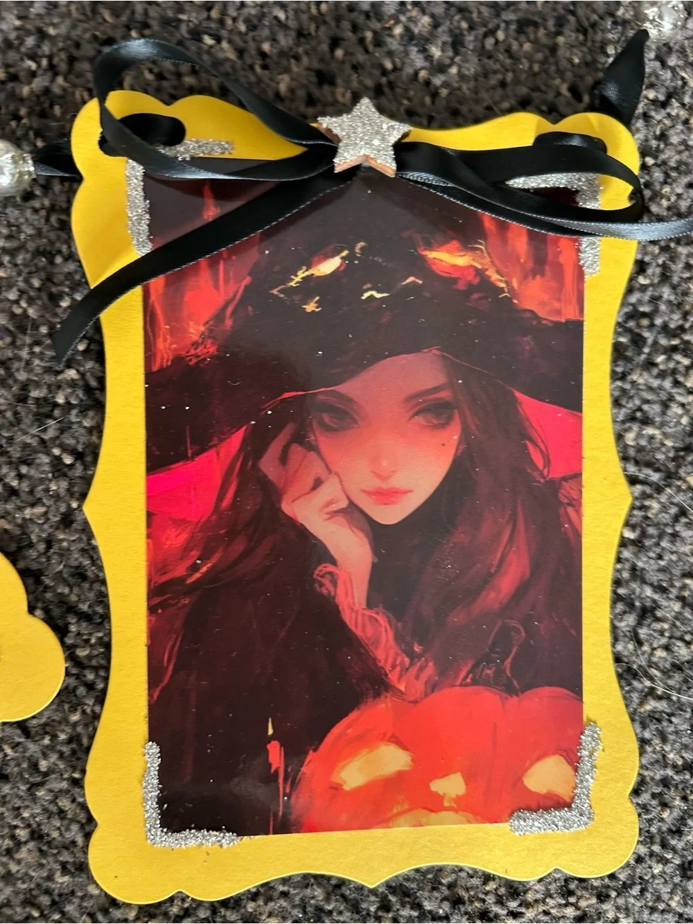 Halloween garland, vintage inspired Holiday postcards